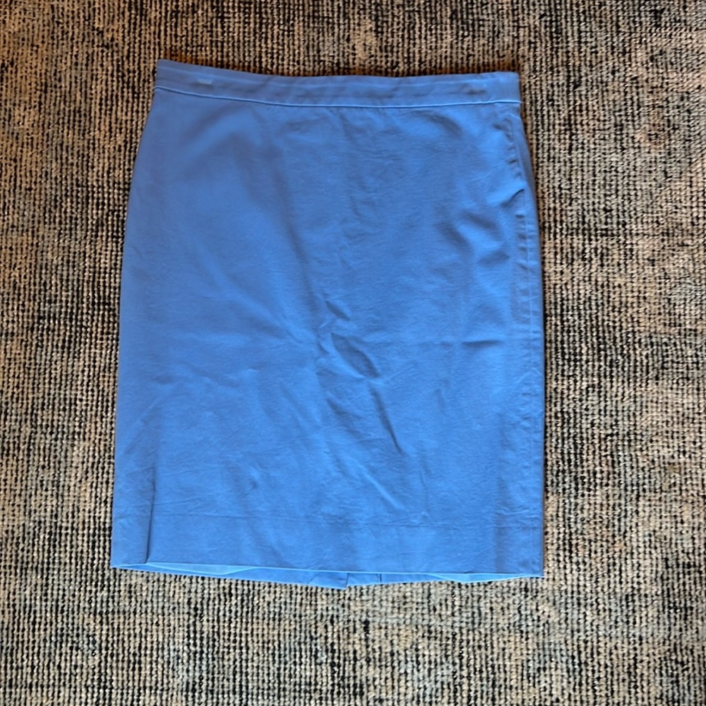 JCrew Cornflower Blue Pencil Skirt